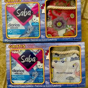 Saba mexico hello kitty include beach bag